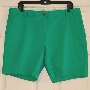 Talbots, teal green shorts, size 12, used, womens